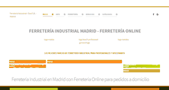 Desktop Screenshot of ferreteriaindustrialmadrid.com
