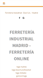 Mobile Screenshot of ferreteriaindustrialmadrid.com